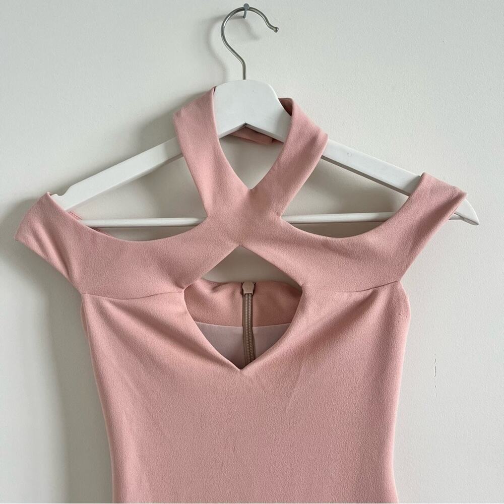 Nookie Hollywood Midi Blush Pink Dress with Cutouts  XS NWT - Picture 3 of 6